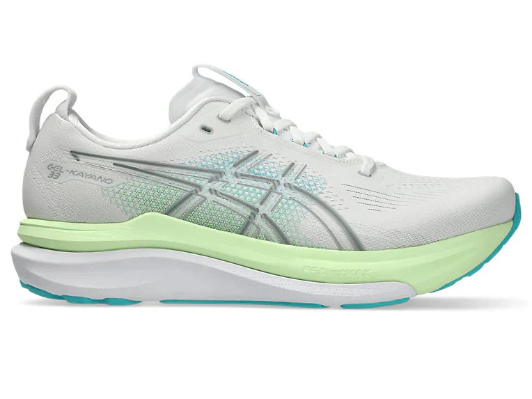 ASICS Men's GEL-KAYANO 33 WIDE - WHITE/ENERGY AQUA