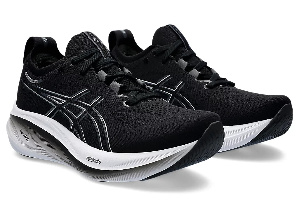 Asics Womens Gel Nimbus 26- Black/Graphite Grey (1012B601-001)
