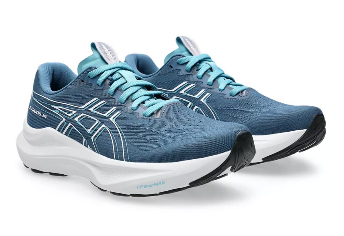 Womens ASICS GT-2000 14 Wide - Winter Sea/White